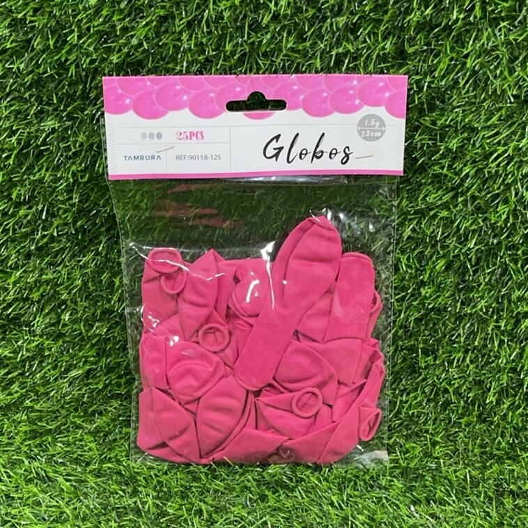 Globos rosa 25pcs 23cm 90118-125