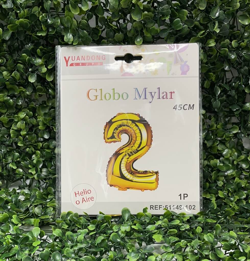 Globo metalico dorado #2 45cm51149-102