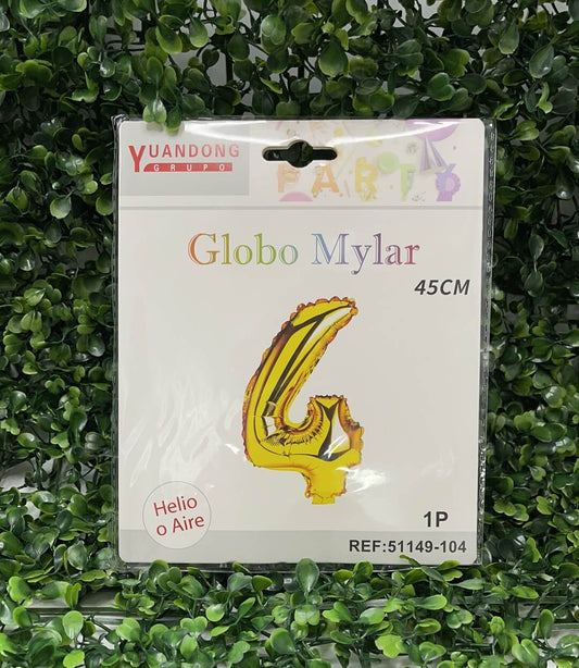 Globo metalico dorado #4 45cm51149-104