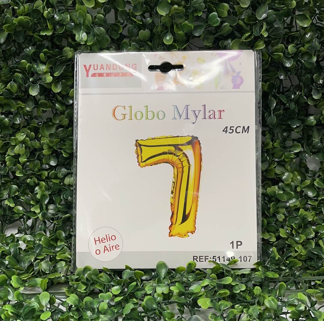 Globo metalico dorado #7 45cm51149-107