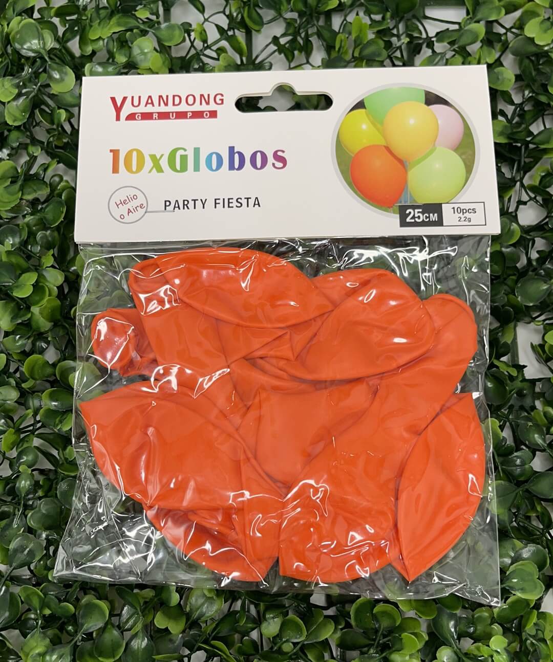 Globo nacarado naranja 10pcs#10 2.2g 25cm 51149-23