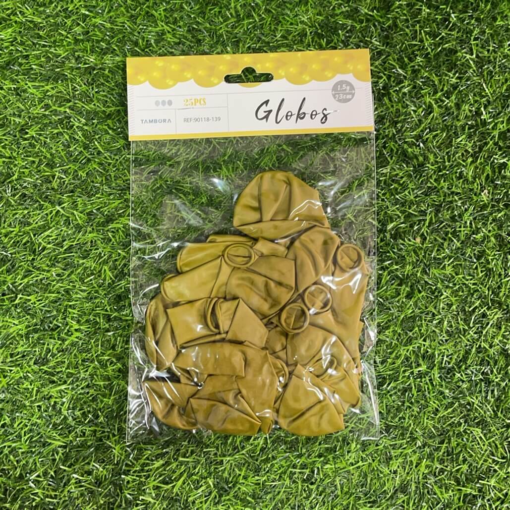 Globos dorado 25pcs 23cm90118-139