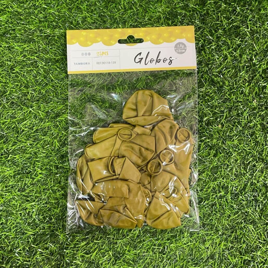 Globos dorado 25pcs 23cm90118-139