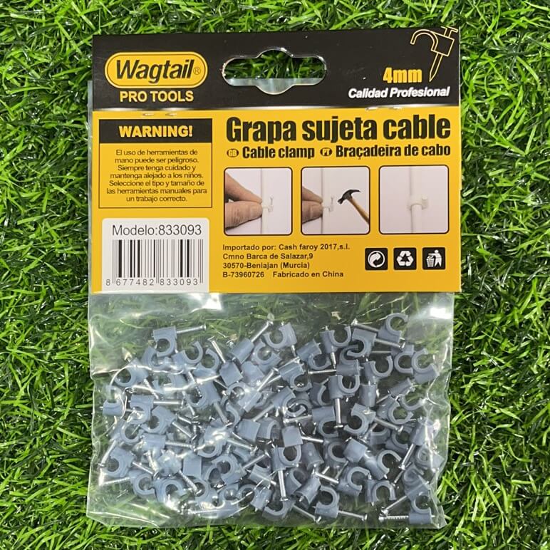 Grapa sujeta cable 4mm 833093
