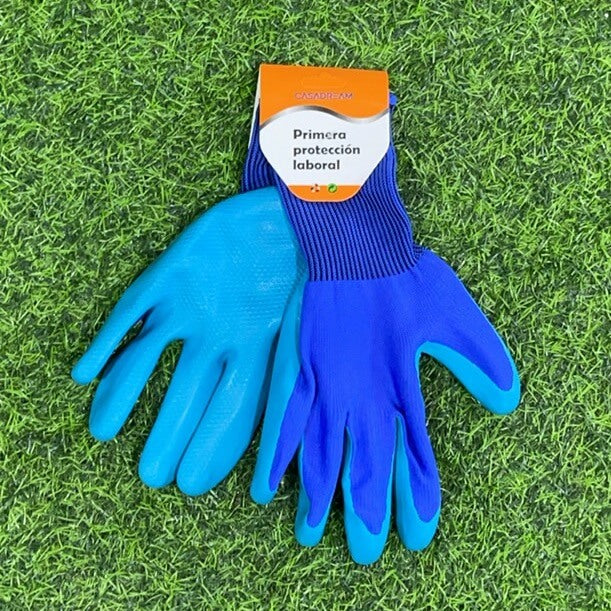 Guantes d/trabajo azul 90143-10