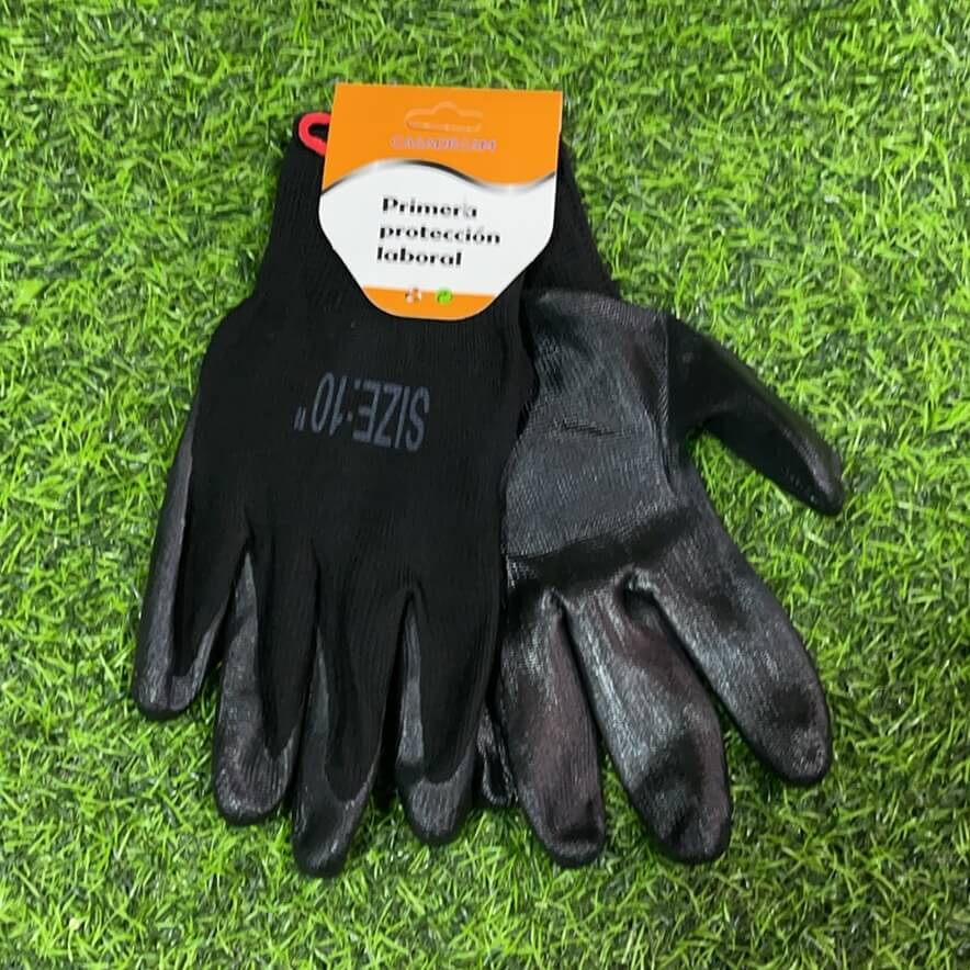 Guantes d/trabajo negro 90143-8