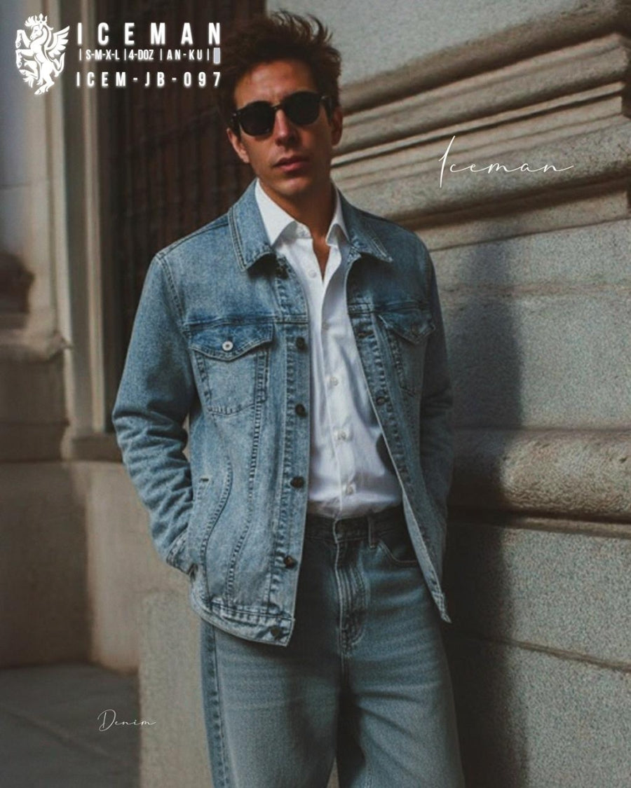 Jacket jeans m/l hombre s-xl