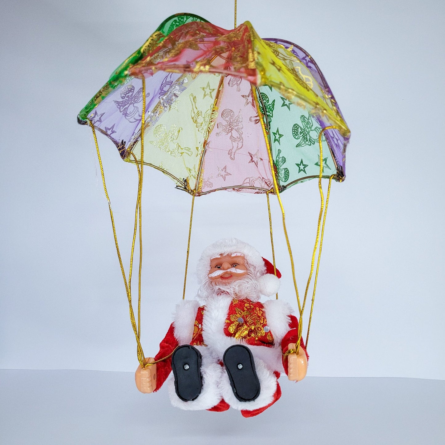 Adorno navideo paracaida