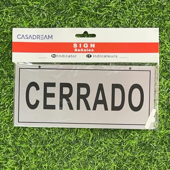 Letrero cerrado 20253-1