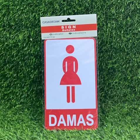 Letrero damas 20253-12