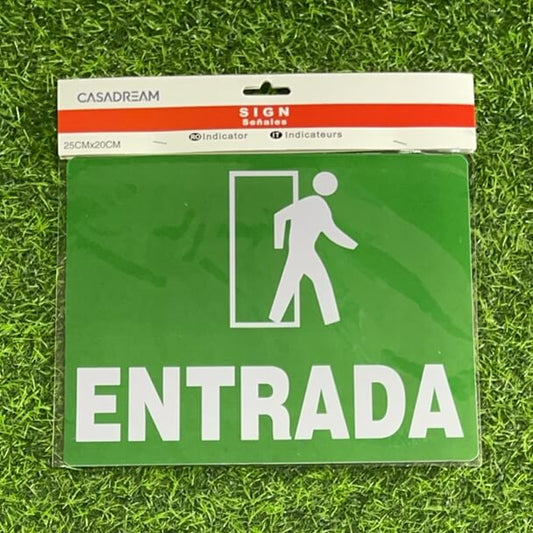 Letrero entrada 20253-7