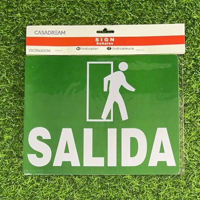 Letrero salida 20253-8