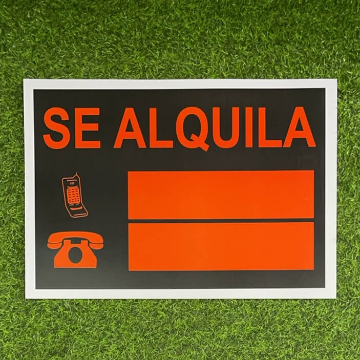 Letrero se alquila 1pc 20253-5
