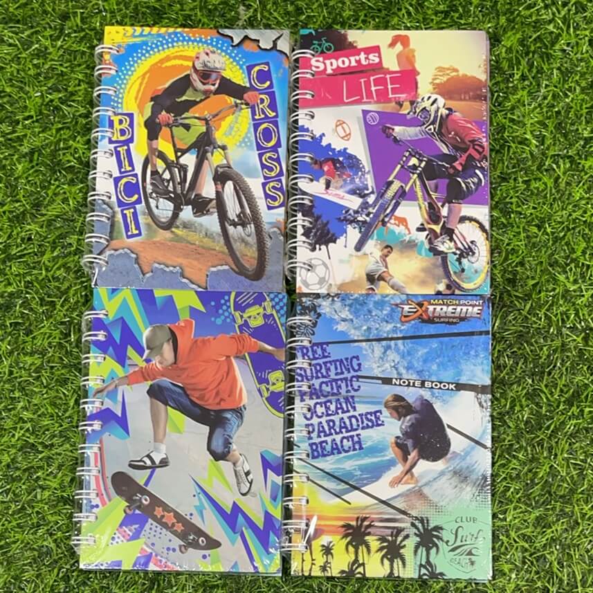 Libreta c/resorte d/deporte51007-81