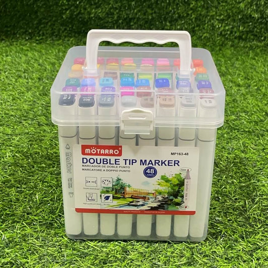 Marcador c/doble punta 48colores mp163-48