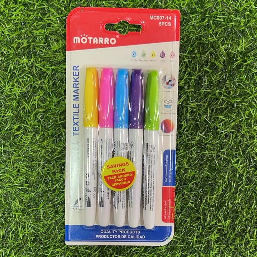 Marcador textil 5pcs mc007-14