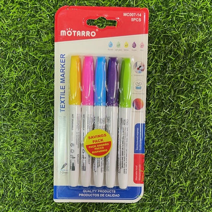 Marcador textil 5pcs mc007-14