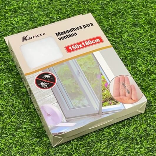 Mosquitera p/ventana blanca150x180cm 90150-3