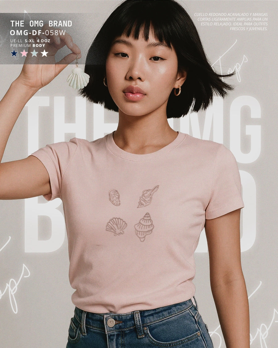 Sweater rib m/c bordado dam