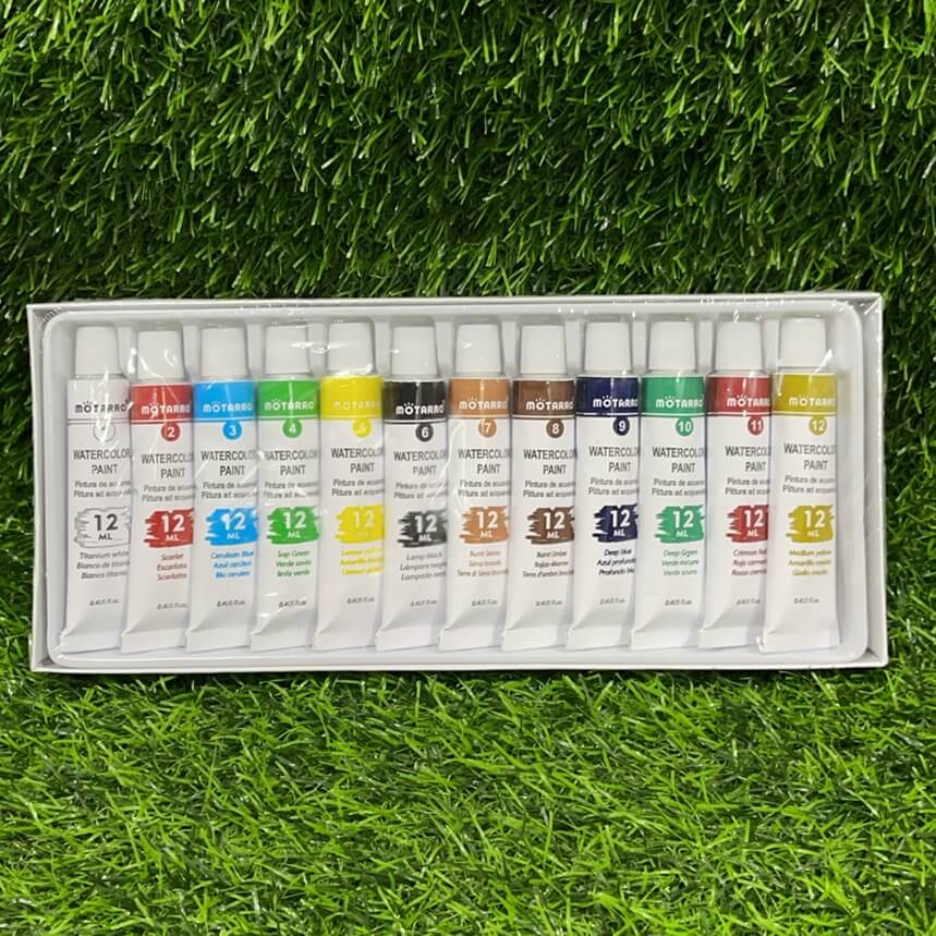 Pintura d/acuarela 12ml 12colores mp054