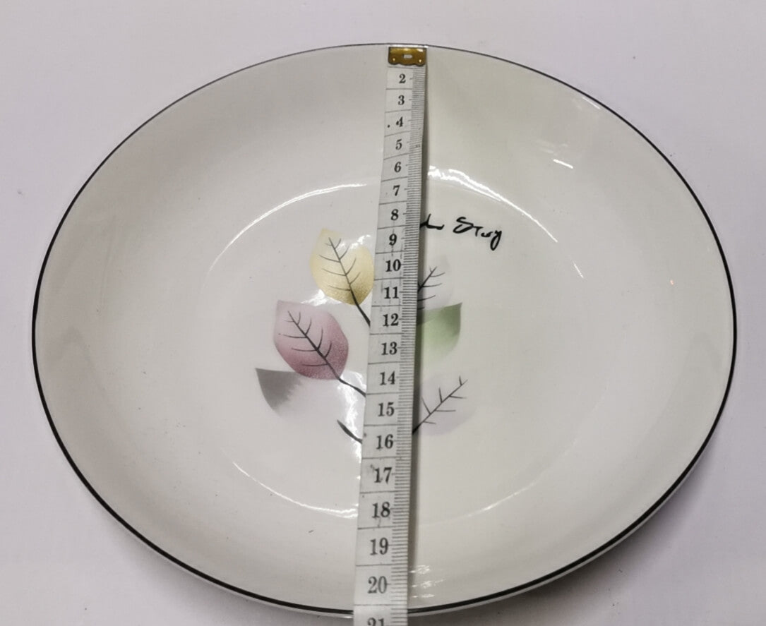 Plato d/rama hojas 8# 10601