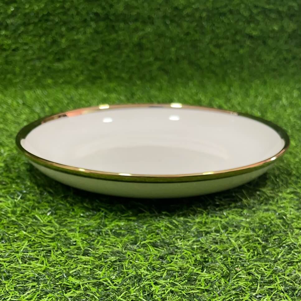 Plato hondo c/borde dorado 1051255-100