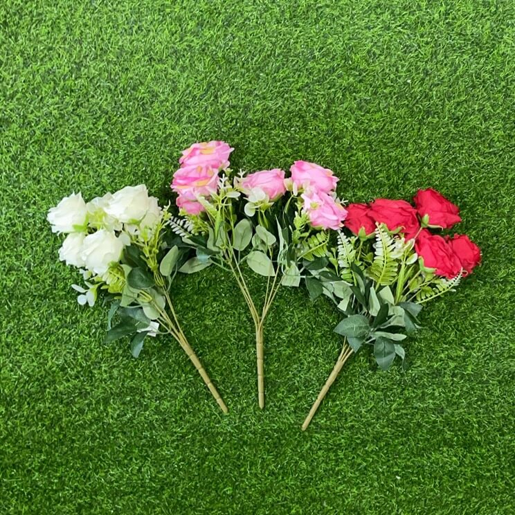 Flor articifial rosa 51016-65