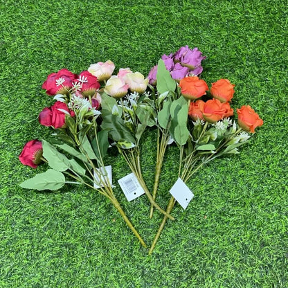 Flor artificial de rosa 1pc 51236-48