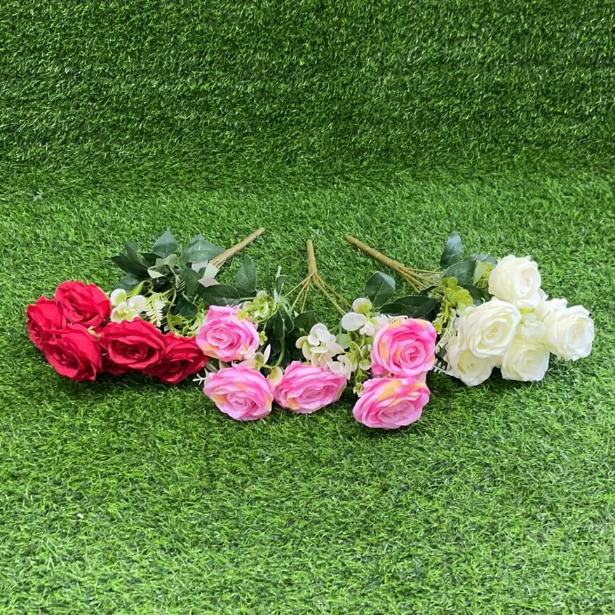 Flor articifial rosa 51016-65