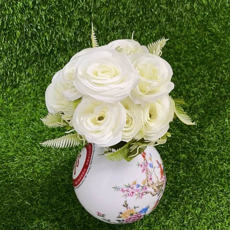 Flor articifial rosa 51016-66