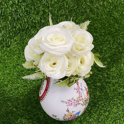 Flor articifial rosa 51016-66