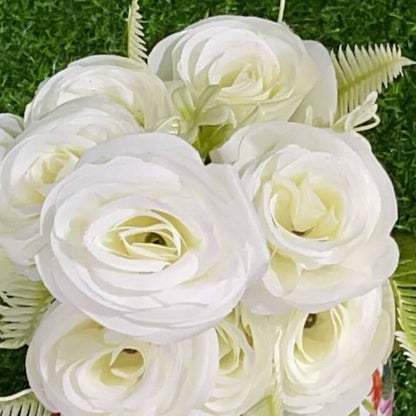 Flor articifial rosa 51016-66