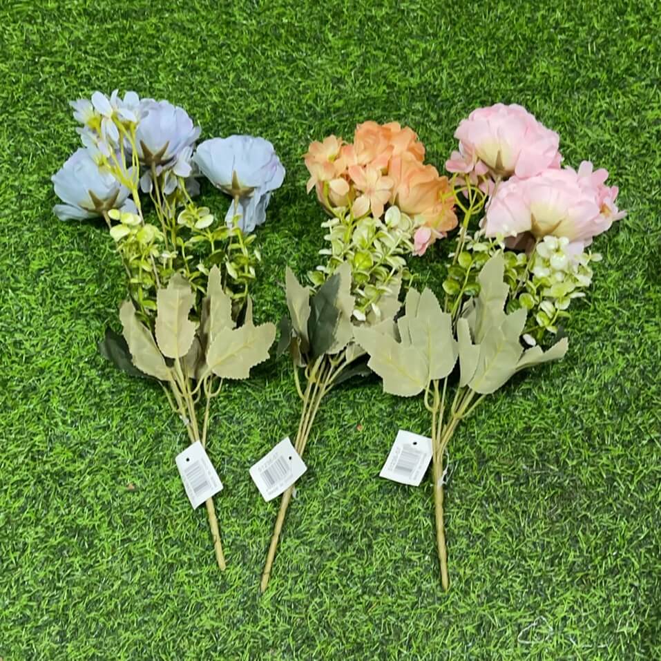 Flor artificial rosa 51236-57