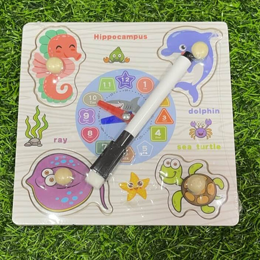 Rompecabeza d/verdura y reloj1729-44