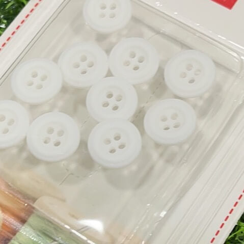 Botones blanco 1.2cm 10pcs51221-41