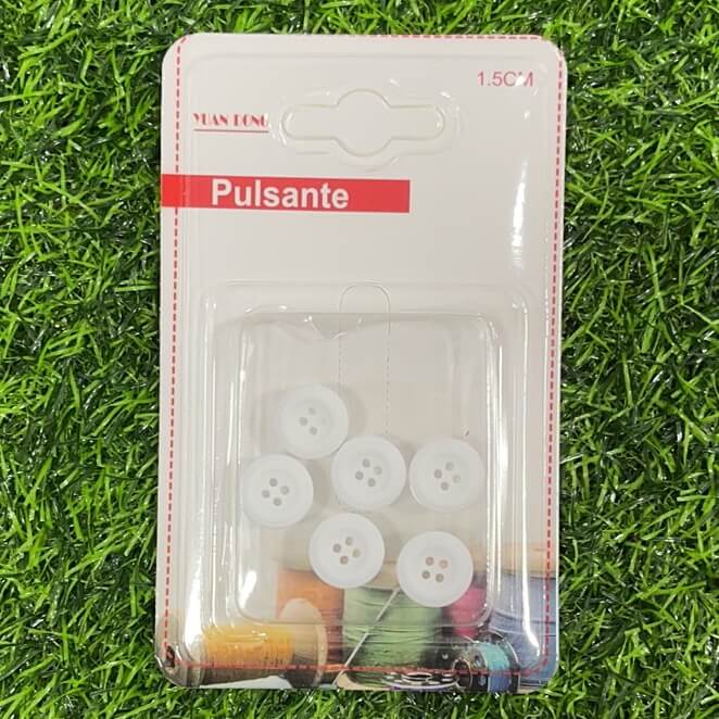 Botones blanco 1.5cm 6pcs51221-43