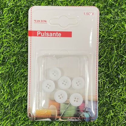 Botones blanco 1.5cm 6pcs51221-43