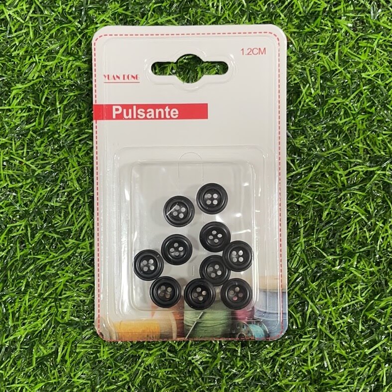 Botones negro 1.2cm 10pcs51221-40