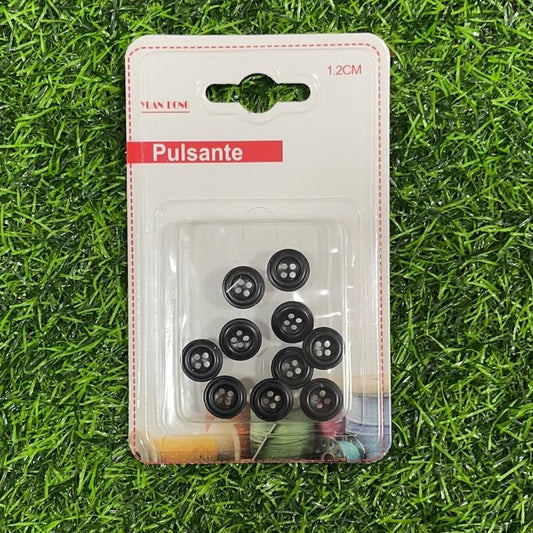 Botones negro 1.2cm 10pcs51221-40