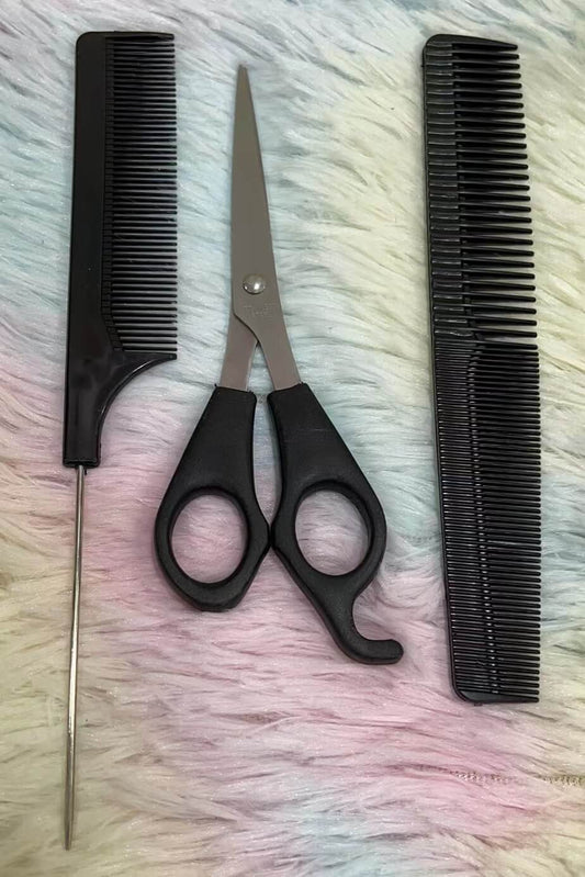 Set de cepillos c/tijera 51128-18