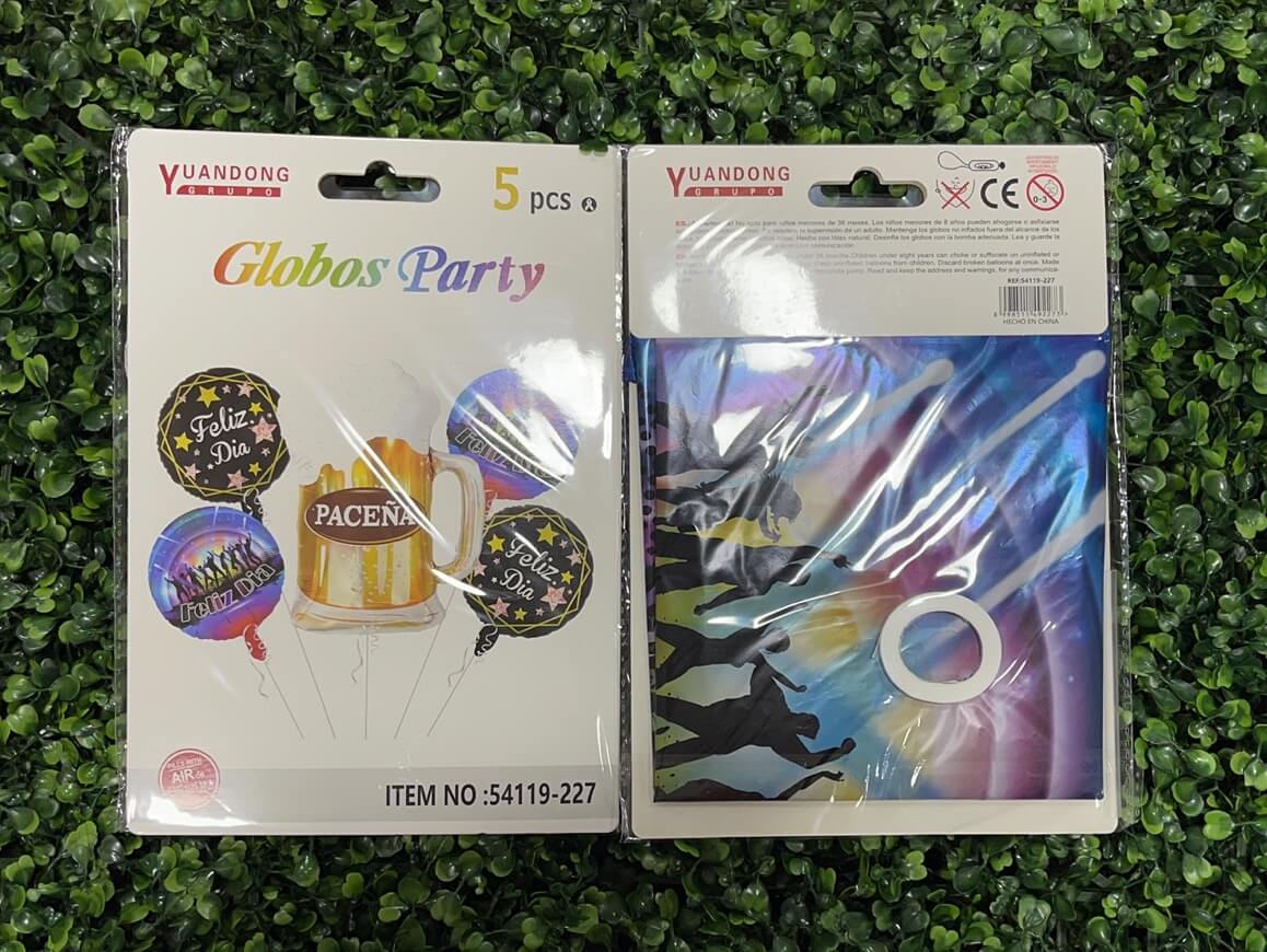 Globos para fiesta 5pcs 54119-227