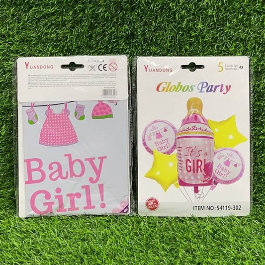 Globos baby girls 5pc 54119-302
