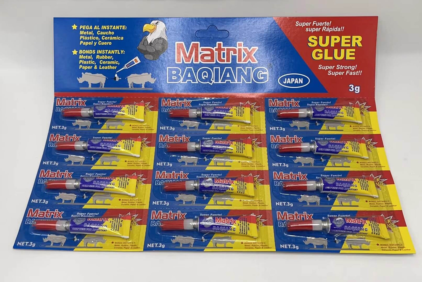 Super glue matrix 12pcs bq-022