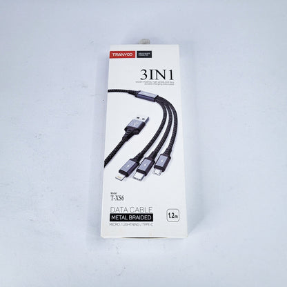 Cable metal 1 a3  1.2m