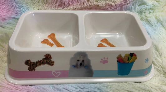 Taza rectangulo doble p/mascota51041-85