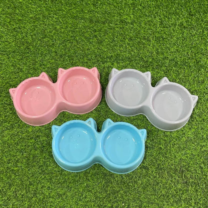 Taza doble p/mascota d/gato51089-503