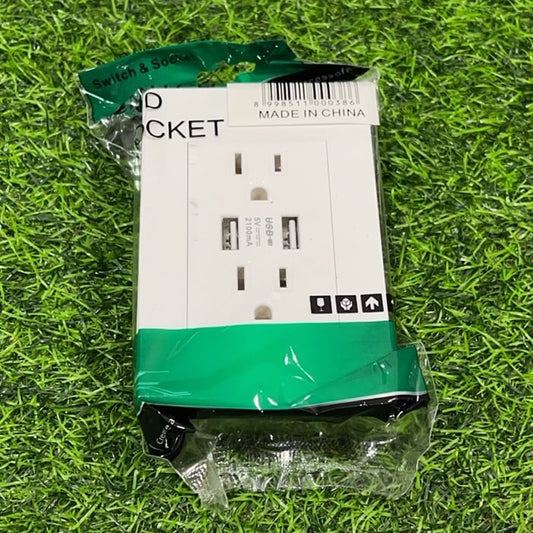 Tomacorriente doble y usb51100-38