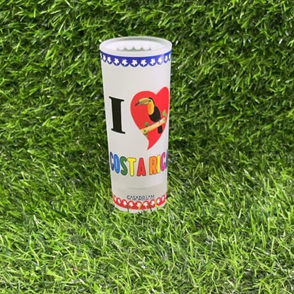 Vasito vidrio d/i love costa rica90270-9