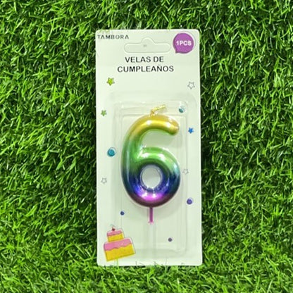 Vela numerica n6 6cm 90243-50