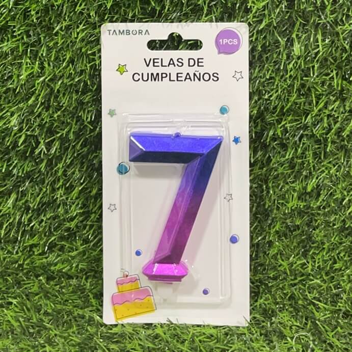 Vela numerica n7 7.7cm 90243-8